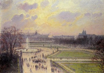 カミーユ・ピサロ Painting - チュイルリー盆地の午後 1900年 カミーユ・ピサロ